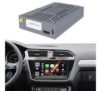 Adaptador de Coche inalámbrico CarPlay Android Auto para VW Golf 7 Tiguan Lamando Magotan MIB1/MIB2 OEM Upgrade Decoder Box Retrofit Kit con Control Original, Control por Voz, WiFi y Bluetooth