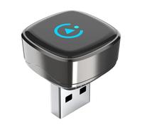 Adaptador de coche inalámbrico con cable - accesorio compacto con activación automática, convertidor de coche USB inalámbrico con cable, para viajes diarios con asistente de voz, ideal para