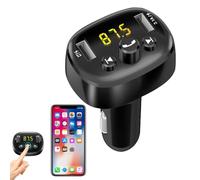 Adaptador de coche - Transmisor FM inalámbrico | Decodificación de audio sin pérdida de ABS Protección múltiple Conexión fácil | Reproductor de música para coche, viaje manos libres