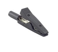 Adaptador de cocodrilo 10A 20A 30A 50AClip, Clip sonda enchufe 2mm y 4mm for multímetro, Cable prueba pluma aislado D1