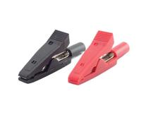 Adaptador de cocodrilo 10A 20A 30A 50AClip, Clip sonda enchufe 2mm y 4mm for multímetro, Cable prueba pluma aislado D1