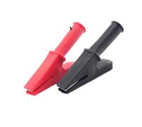 Adaptador de cocodrilo 10A 20A 30A 50AClip, Clip sonda enchufe 2mm y 4mm for multímetro, Cable prueba pluma aislado D1