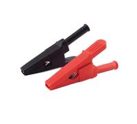 Adaptador de cocodrilo 10A 20A 30A 50AClip, Clip sonda enchufe 2mm y 4mm for multímetro, Cable prueba pluma aislado D1