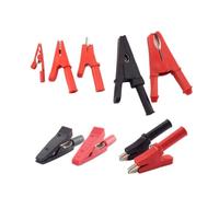 Adaptador de cocodrilo 10A 20A 30A 50AClip, Clip sonda enchufe 2mm y 4mm for multímetro, Cable prueba pluma aislado D1