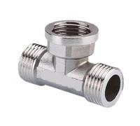 Adaptador De Codo Acero Inoxidable Con Rosca Macho Y Hembra, Tipo T, Reductor, Junta A Tope, Tapón, Acoplador, Accesorios Plomería(Grey)