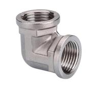 Adaptador De Codo Acero Inoxidable Con Rosca Macho Y Hembra, Tipo T, Reductor, Junta A Tope, Tapón, Acoplador, Accesorios Plomería(Silver)