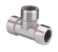 Adaptador De Codo Acero Inoxidable Con Rosca Macho Y Hembra, Tipo T, Reductor, Junta A Tope, Tapón, Acoplador, Accesorios Plomería(Brown)