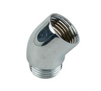 Adaptador de codo de ducha de latón macizo para cabezal de ducha, codo de ducha de mano de 145 grados, conexión de brazo de ducha, conector extensor de cabezal de ducha G1/2 rosca hembra a macho