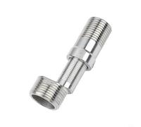 Adaptador de codo de extensión de brazo de ducha giratorio de 360 grados, ajustable de latón telescópico de 54,5 a 79,5 mm y ajuste de acero inoxidable 304 para sistemas de ducha roscados estándar de