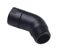 Adaptador de codo para cabezal de ducha, 135°, acero inoxidable 304, conexión G 1/2 para brazo de ducha general y spray de mano
