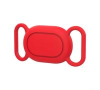 Adaptador de collar de silicona para mascotas para Xiao Smart Tags que ofrece cobertura impermeable y posicionamiento consistente del dispositivo (rojo)