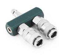 Adaptador de compresor durabilidad conector neumático anticorrosión antioxidante de 2 vías para conexión de artesanía