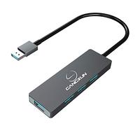 Adaptador de concentrador USB 3.0 de 4 Puertos GANGXUN, concentrador USB 3.0 ultradelgado Compatible con MacBook, Mac Pro, Mac Mini, iMac, Surface Pro, XPS, PC de Escritorio, Unidad Flash