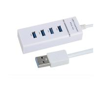 Adaptador de concentrador USB 4 en 1 de alta velocidad USB 2.0, concentrador de datos de 4 puertos con luces LED para ordenador portátil