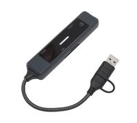 Adaptador de Concentrador USB 5 en 1 con USB3.0, USB2.0, Ethernet RJ45, Tarjeta de Almacenamiento, Ranura para Tarjeta de Memoria para, OS X, Dispositivos