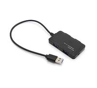 Adaptador de concentrador USB de alta velocidad, multiUSB 2.0, divisor de 4 puertos, lector de tarjetas USB, disco duro U, teclado