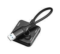 Adaptador de concentradores USB C 3 USB 3.0 + 1 puerto tipo C divisor de carga y intercambio de datos para laptop, teléfono, tabletas, extensor de puerto USB
