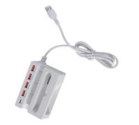 Adaptador de concentradores USB con 4 convertidores de puerto USB y tipo C, incluyendo soporte para teléfono para una carga eficiente del dispositivo