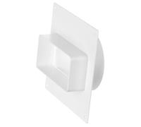 Adaptador de conducto rectangular a redondo con brida de 110 x 55 mm a Ø100 mm