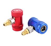 Adaptador de conector Acopladores rápidos profesionales Adaptador de puerto de servicio de aire acondicionado apto para refrigerantes R1234yf