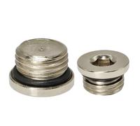 Adaptador de conector de acoplador de montaje de enchufe de tapa de extremo de cobre de cabeza hexagonal de tubo de latón