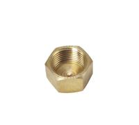 Adaptador de conector de acoplador de montaje de enchufe de tapa de extremo de cobre de cabeza hexagonal de tubo de latón