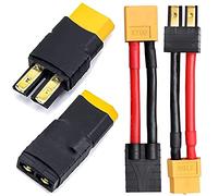 Adaptador de conector de batería RC LiPo compatible con batería Traxxas Plug a XT60 macho hembra conectores ESC cargador