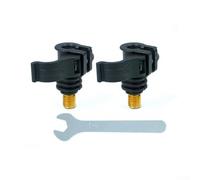 Adaptador de conector de cápsula de caña para aplicaciones de pesca de carpa, barras de banco, alarmas de zumbador, indicadores de mordida, 4 o 2 piezas, kit ABS (2 piezas)