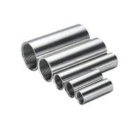 Adaptador de conector de instalación de tubería de acero inoxidable 304, boquilla larga roscada hembra BSP, 1/8 ", 1/4", 3/8 ", 1/2", 3/4 ", 1"(50mm Length,1-1/2")