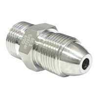 Adaptador de conector de instalación de tubería de acero inoxidable SUS316L, BS341-3-4 G5/8 pulgadas a 1/4 pulgadas NPT VCR, soldadura automática, 1 ud.(BS-3-1/4 NPT M)