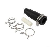 Adaptador de conector de manguera de drenaje para lavavajillas para eliminación de basura InSinkErator, ajuste reductor con abrazaderas para tejón compacto esencial para EXCEL Select, 3/4 pulgadas a 1