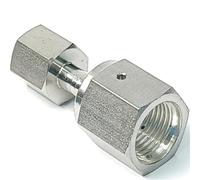 Adaptador de conector de montaje de tubería de acero inoxidable SUS316L - 1 PCS(1/2VCR F-3/8inch NPT)