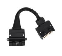 Adaptador de conector de remolque de 7 pines a 12 pines, cable de extensión helicoidal en espiral resistente para autocaravana, camión, caravana, tractor, remolque, convertidor de enchufe