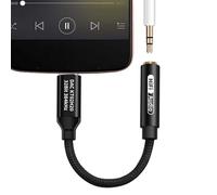 Adaptador de conector de sonido, conector de audio tipo C, convertidor de salida estéreo, adaptador portátil de reducción de ruido de alta fidelidad, enchufe de audio tipo C a 3.5 mm para auriculares