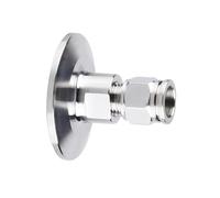 Adaptador de conector de triple abrazadera de 1 pieza, unión de ajuste neumático TC25.4-TC64 SS304 for conexión de tubería de manguera(25.4MM*6MM)