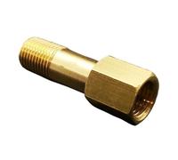 Adaptador de conector de tubería de latón con rosca hembra a macho BSP de 1/8", 1/4" y 3/8", longitud de 35/50/60/75/100/125/150/175/200/250 mm(100mm 1/8")