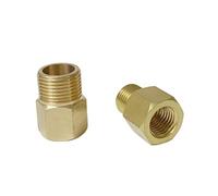 Adaptador de conector de tubería de latón con rosca hembra BSPP de 1/8", 1/4", 3/8" y 1/2" a rosca macho métrica M12, M14, M16, M18, M20 y M22(110 * 75mm)