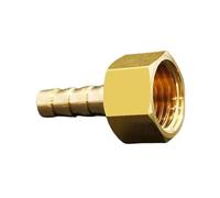 Adaptador de conector de tubería de latón de 1/8", 1/4", 3/8", 1/2", 3/4" NPT hembra de 1/8" a 3/4" for manguera de agua, gas y combustible.(3l8 NPT To 5l16 Inch)