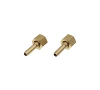 Adaptador de conector de tubería de latón de 6 mm, 8 mm y 10 mm con espiga para manguera, M10, M12, M14 y M16, hembra, métrica, derecha e izquierda, cabeza esférica, 1/4 BSP a 6 mm S