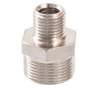 Adaptador de conector de tubería reductor de latón niquelado con rosca métrica macho a macho M8 M10 M12 M14 M16(M10x1 to M14x1)