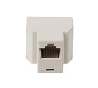 Adaptador de conector Ethernet RJ45 CAT5 CAT5E 1to2