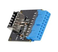 Adaptador de Conector Interno USB 3.0 Type-E 20Pin PCB | Placa para Panel Frontal, Montaje en Bracket Pci, Doble Línea USB 3.0, para Placas Base y Chasis