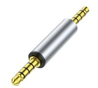 Adaptador de conector macho hembra AUX de 3,5 mm para extensión de cable extensor de acoplador estéreo de 4 secciones