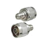 Adaptador de Conector Mini UHF MiniUHF a N UHF SO239 PL259, Conector Macho y Hembra, convertidor Coaxial RF Recto, 1 Uds.(N M to miniUHF F)