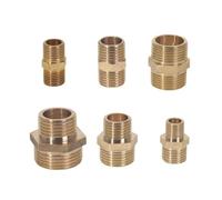 Adaptador de conector rápido boquilla hexagonal for tubería latón 18 14 38 12 34 Accesorios(DN6-DN15)