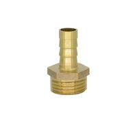 Adaptador de conector tubo rosca macho, cola lengüeta for manguera latón, PC recta