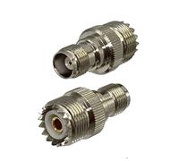 Adaptador de conector UHF PL259 SO239 a macho TNC y hembra, Terminal cable convertidor Coaxial RF, latón nuevo, 1 Uds ESSEIEIE(UHF F to TNC F)