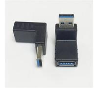 Adaptador de conector USB 3.0 macho a hembra de 90 grados con extensión angular. ¡Precio increíble! V7O6