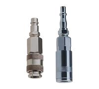 Adaptador de conexión de aire de 2 piezas, conector europeo y PCL, juego de adaptadores de conversión de 1/4 pulgadas, macho a hembra, conector de conexión
