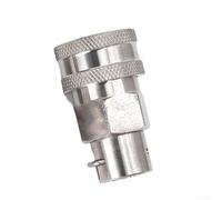 Adaptador de conexión rápida de acero inoxidable de 3/8 pulgadas para lavadora de alta presión, conector de manguera antienredos compatible con equipos de limpieza KARCHER (B)